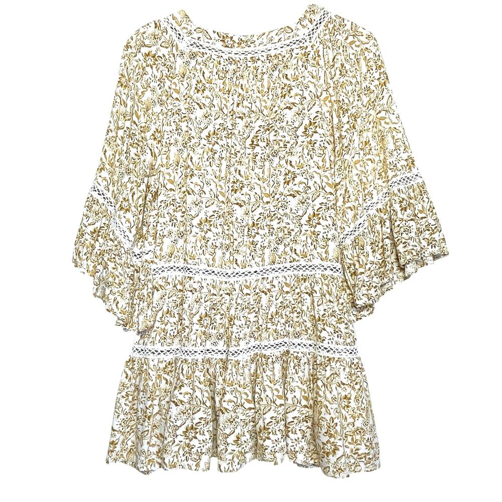 FREE PEOPLE Women’s Talk About It Tunic Top Mini Dress Medium - Picture 4 of 4
